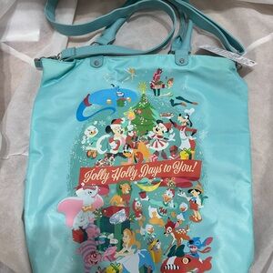 Disney Teal Jolly Holiday Tote